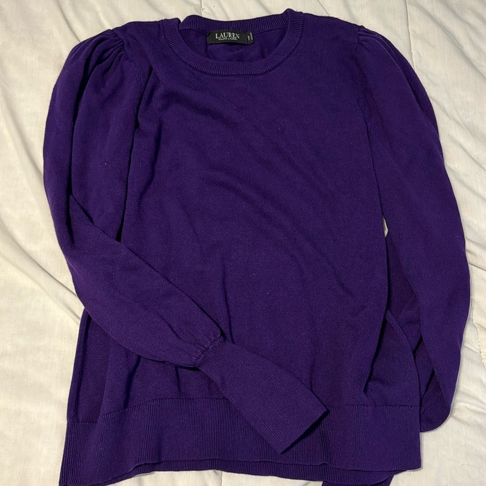 Ralph Lauren purple cardigan XL